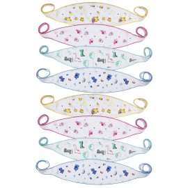 ToBeInStyle Babies\' 8-Pack Comfortable Newborn Baby Belly Binder - Assorted Print - One Size