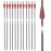 30 inch Carbon Arrow Hunting Arrows with 100 Grain Removable Tips for Archery Compound & Recurve & Traditional Bow Practice Shooting (Pack of 12)