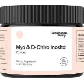 Myo-Inositol & D-Chiro Inositol Supplement Powder for Women | Hormonal Balance & Healthy Ovarian Function Support | Vitamin B8 | Great Alternative to Capsules | 40:1 Ratio | 90 Servings