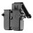 Universal Double Magazine Pouch Fit 9mm 10mm .40 .45 Caliber Dual & Single Stack Magazines, Black