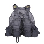 Kylebooker Fly Fishing Vest Pack Adjustable for Men and Women (Light Gray)