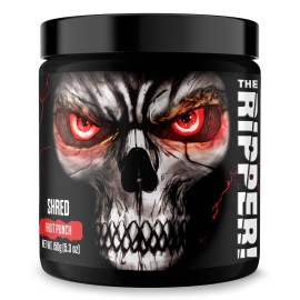 JNX SPORTS The Ripper! Shredding Thermogenic Fat Burner - Fruit Punch 30 Servings | Advanced Fast Acting Thermogenic Pre-Workout, Appetite Suppressant for Men & Women