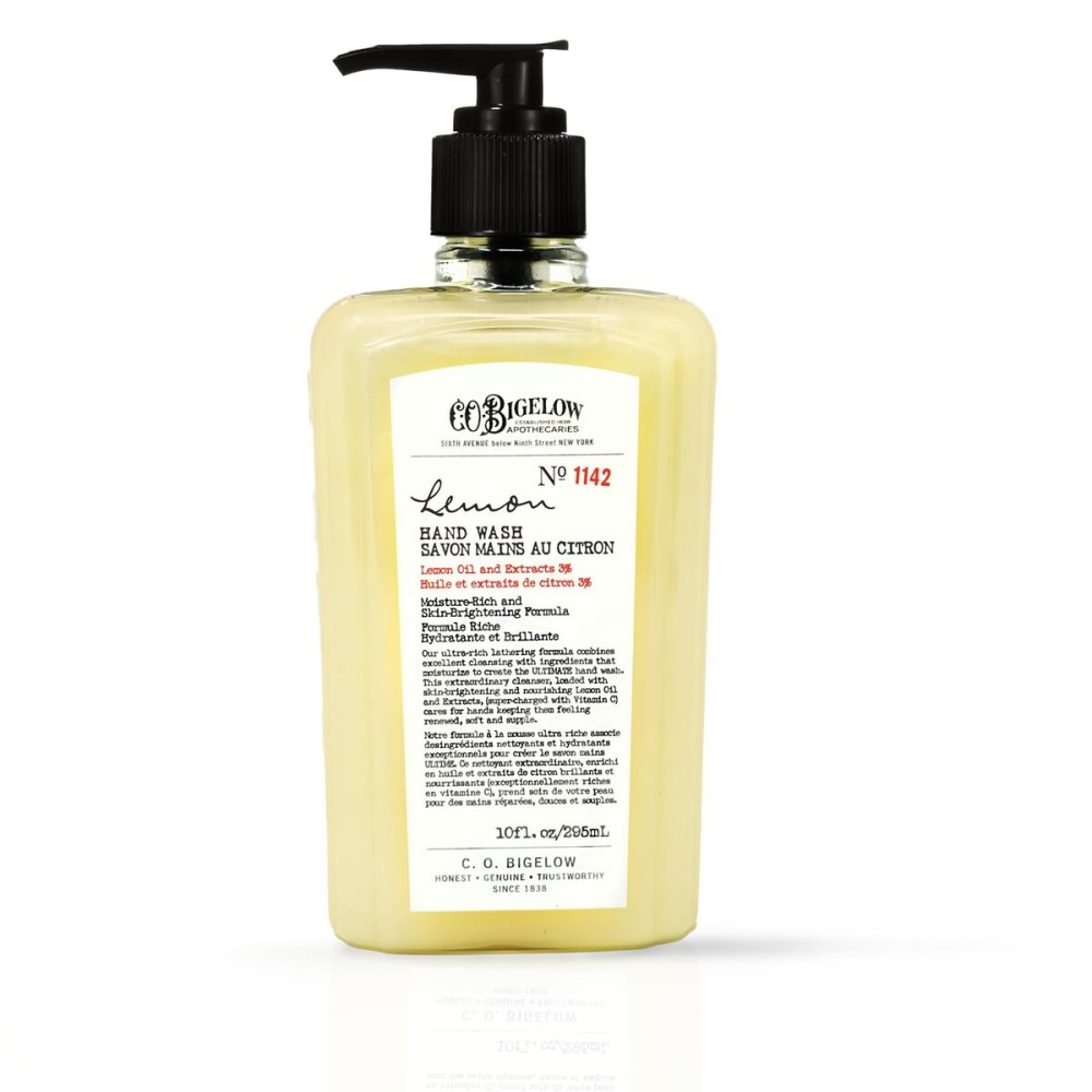 C.O. Bigelow Lemon Hand Wash, Liquid Hand Soap with Lemon Extract & Aloe Vera, 10 Fl Oz
