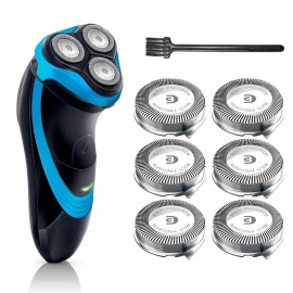 SH30 Replacement Heads for Philips Norelco Shaver Series 3000, 2000, 1000 and S1560, SH30 Blades for Philips Norelco 3900, 3600, 2400, 6 Pieces of Pack