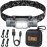 SLONIK Rechargeable Headlamp for Adults - 1000 Lumens Bright 60 ft Beam LED Flashlight - Lightweight, Heavy-Duty, IPX4, Waterproof Hard Hat Light - Camping Gear- Head Lights for Forehead, Camo