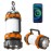 Camping Lantern Rechargeable , Alpswolf Camping Flashlight 4000 Capacity, 6 Modes, IPX4 Waterproof, Led Lantern Camping, Hiking, Outdoor Recreations, Orange 1 Pack