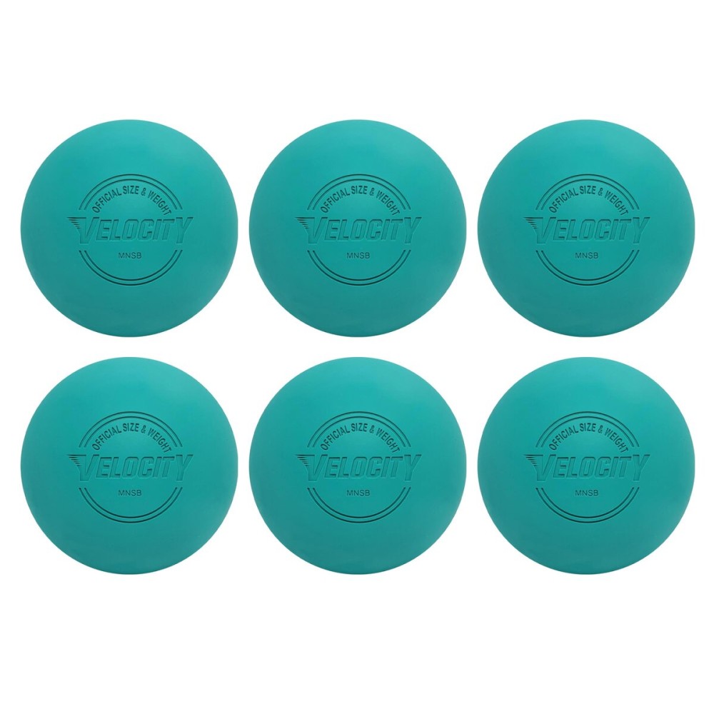 Velocity Practice Lacrosse Balls - 1, 2, 3, 6, 12, 18, 24, 36, 60 and 120 Packs - Official Size and Weight - Teal