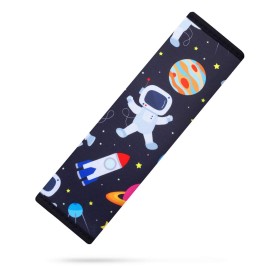 YR Seat Belt Cover for Kids, Soft Comfort Seat Belt Cushion for Children, Cute Cartoon Pattern Car Seat Belt Pads Cover for Girls and Boys, 1 Pack, Spaceman