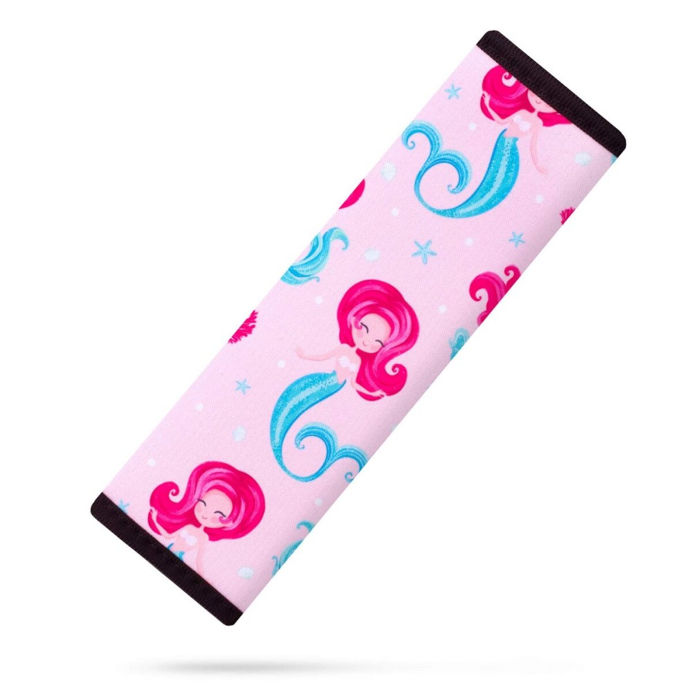 YR Seat Belt Cover for Kids, Soft Comfort Seat Belt Cushion for Children, Cute Cartoon Pattern Car Seat Belt Pads Cover for Girls and Boys, 1 Pack, Mermaid