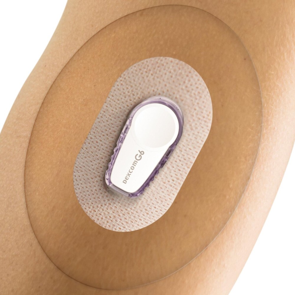 FixiC - Adhesive Patches for G6 - 25 Pack Premium Waterproof Adhesive Patches - Pre-Cut Back Paper - Adhesive Patch for G6 - Long Fixation! (Transparent)