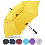 ZOMAKE Golf Umbrella Windproof, Extra Large Oversized Heavy Duty Double Canopy for Rain, Sports Games & Push Cart(68inch,Yellow)