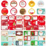 HongyiTime 144-Count Christmas Tags Sticker36 Jumbo Designs - Xmas to from Christmas Stickers Name Tags Write On Labels - Holiday Present Label