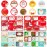 HongyiTime 144-Count Christmas Tags Sticker36 Jumbo Designs - Xmas to from Christmas Stickers Name Tags Write On Labels - Holiday Present Label