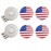 GOLTERS Golf Ball Markers with Hat Clips Value Sets for Men Women Golfer, Removable Attaches Easily to Golf Cap Premium Gifts (Flag)