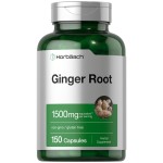 Horbach Ginger Root Capsules 1500 mg | 150 Pills | Non-GMO, Gluten Free | Ginger Root Extract