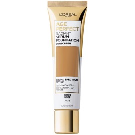 L\'Oreal Paris Age Perfect Radiant Serum Foundation with SPF 50, Amber Beige, 1 Ounce