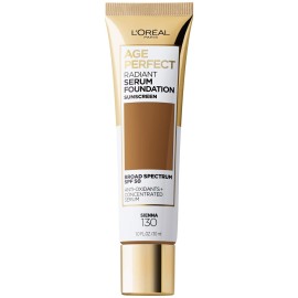 L\'Oreal Paris Age Perfect Radiant Serum Foundation with SPF 50, Sienna, 1 Ounce