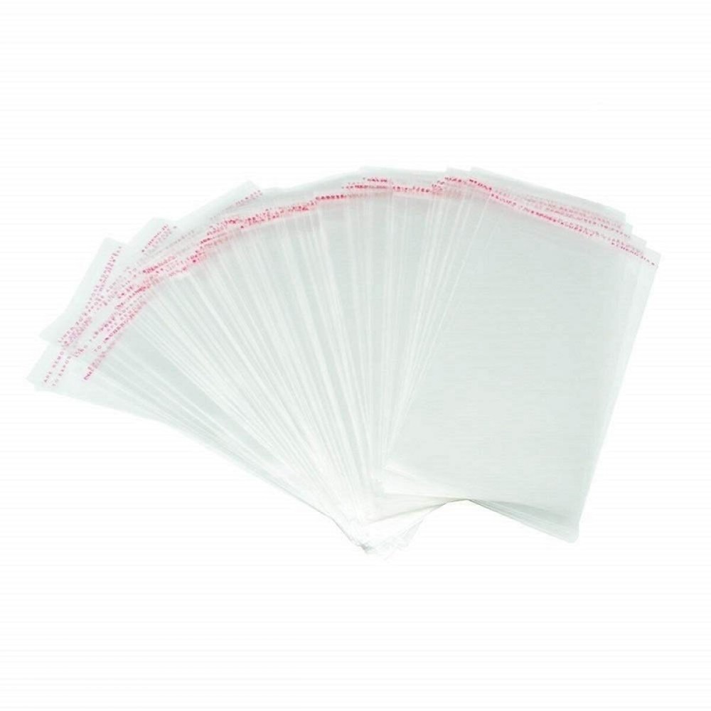 Borningfire 300 Pcs 3x5 Inches Clear Resealable Cellophane Bags Self Adhesive Sealing, Good for Bakery Candle Soap Cookie Prints Card