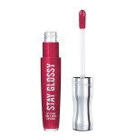 Rimmel Stay Glossy Lip Gloss - Non-Sticky and Lightweight Formula for Lip Color and Shine - 490 Grind Time, .18oz