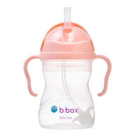 b.box Sippy Cup with Weighted Straw. Drink from any Angle, Leak Proof, Spill Proof, Easy Grip. BPA Free, Dishwasher Safe. For Babies 6m+ to Toddlers (Tutti Fruitti, 8oz)