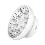 Universal Hair Diffuser Super Sturdy 1.7 Inch to 2.6 Inch for Natural Curly and Wavy Hair, Hair Dryer Attachment (White)