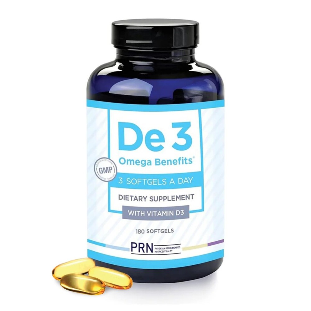 De3 Dry Eye Ultra Pure rTG Omega 3 - Support for Dry Eyes - 2400 mg EPA & DHA - New & Improved-Burpless-3 per day serving, 2-month supply