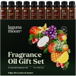 Fragrance Oil Set - Premium Grade 10 Pcs Scented Oils for Candle Making, Soap Scents, Aroma Beads, Bath Bombs, Perfume & Flavoring Oil for Lip Gloss - Essential Oils with Fruity Scents (10ml)