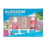 Blossom Hydrating, Moisturizing Scented Cuticle Oil, Scented pH Color Change Lip Balm, Roll on Lip Gloss, Infused with Real Flowers, 0.7 fl. oz/15mL, 3 Pack Gift Set, Rose/Pink/Strawberry