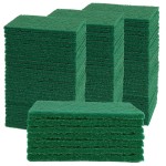 YoleShy 40 Pcs Scouring Pad, Dish Scrubber Scouring Pads,4 x 6 inch Green Reusable Household Scrub Pads for Dishes, Kitchen Scrubbers & Metal Grills