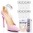 Ballotte Premium Silicone Heel Pads for Shoes. Soft Heel Grips or Inserts for Big Shoes, Alleviates Slipping & Discomfort, Comfortable Cushioning for High Heels, 8-Pack (Double Cushioned)
