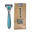 Preserve POPi Shave 5 Razor System Made with Recycled Ocean Plastic and 5-blade cartridge, Charcoal Grey