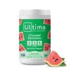 Ultima Replenisher Daily Electrolyte Powder Drink Mix - Sugar Free - Watermelon, 90 Servings - Hydration Powder with 6 Key Electrolytes and Trace Minerals - Keto Friendly, Vegan, Non-GMO