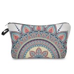 Deanfun Cosmetic Bag for Women, Mandala Flowers Waterproof Makeup Bags Roomy Toiletry Pouch Travel Accessories Gifts (50965)