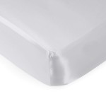 Pro Goleem Satin Soft Crib Sheet Great for Baby with Sensitive Hair Silky Baby Sheet White Unisex 52x28x8 Fitted Sheet