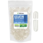 XPRS Nutra Size 000 Empty Capsules - 500 Count Clear Large Empty Gelatin Capsules - Pills for DIY Supplement Capsule Filling - Fillable Color Gel Caps Pills for Do-It-Yourself Supplements