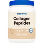 Nutricost Collagen Peptides Powder 1LB (454 G) (Vanilla) - Grass Fed Bovine Collagen Hydrolysate