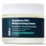 QRxLabs Plant-Based Squalane Face Moisturizer - Hyaluronic Acid Hydrating Cream - Moisturizing Face Cream Vitamin B5 & Rice Protein - Silicone-Free Cruelty-Free Body Moisturizer - 2 Fl Oz