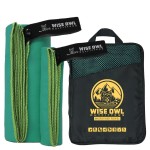 Wise Owl Outfitters Microfiber Camping Towel - Quick Dry Towel for Travel, Backpacking, Hiking, Beach, Gym & Yoga - Compact, Fast Drying & Lightweight
