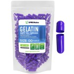 XPRS Nutra Size 00 Empty Capsules - 100 Count Empty Gelatin Capsules - Pills DIY Capsule Filling - Fillable Pill Gel Caps for Do-It-Yourself Supplements (Purple)