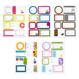 Hallmark Gift Tag Stickers - All Occasion (80 Labels, 5 Designs) for Birthdays, Engagements, Weddings, Baby Showers, Any Occasion