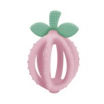 Itzy Ritzy Teething Ball & Training Toothbrush - Silicone, BPA-Free Bitzy Biter Lemon-Shaped Teething Toy Features Multiple Textures to Soothe Gums & an Easy-to-Hold Design (Pink Lemonade)