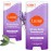 Lume Deodorant Cream Stick - Underarms and Private Parts - Aluminum-Free, Baking Soda-Free, Hypoallergenic, and Safe For Sensitive Skin - 2.2 Ounce (Pack of 2) (Lavender Sage)