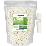 XPRS Nutra Size 00 Empty Capsules - 1000 Count Empty Vegan Capsules - Vegetarian Pills - DIY Vegetable Capsule Filling- Veggie Vegi Pill Caps for Do-It-Yourself Supplements and Vitamins (White)