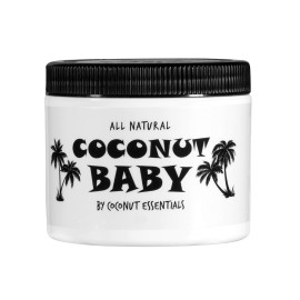 Coconut Essentials COCONUT BABY Oil, Natural & Organic Moisturizer for Newborn Sensitive Skin, Eczema & Psoriasis Relief, Hair Oil for Cradle Cap Treatment, Unscented, Sunflower & Grape Seed 8 fl oz