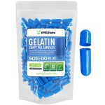 XPRS Nutra Size 00 Empty Capsules - 100 Count Empty Gelatin Capsules - Pills DIY Capsule Filling - Fillable Pill Gel Caps for Do-It-Yourself Supplements (Blue)