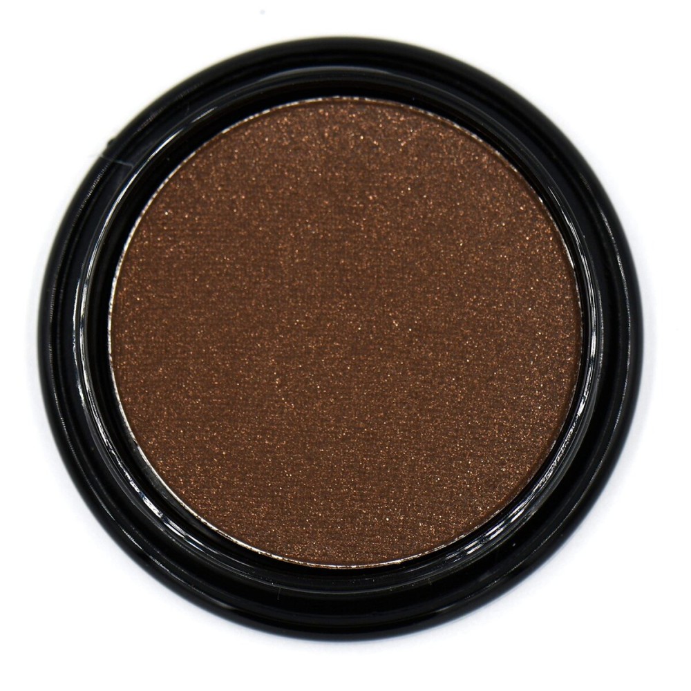 Pure Ziva Truffle Chocolate Deep Dark Chestnut Cocoa Brown Shimmer Pressed Powder Single Vegan Eyeshadow; Talc, Paraben & Cruelty Free
