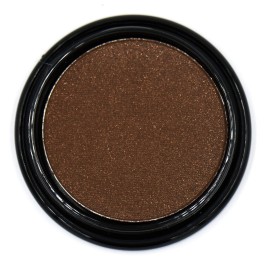 Pure Ziva Truffle Chocolate Deep Dark Chestnut Cocoa Brown Shimmer Pressed Powder Single Vegan Eyeshadow; Talc, Paraben & Cruelty Free