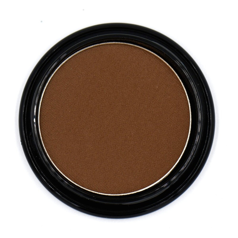 Pure Ziva Chocolate Brown Chestnut Cocoa Matte Opaque Pressed Powder Single Vegan Eyeshadow; Talc, Paraben & Cruelty Free