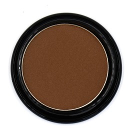 Pure Ziva Chocolate Brown Chestnut Cocoa Matte Opaque Pressed Powder Single Vegan Eyeshadow; Talc, Paraben & Cruelty Free