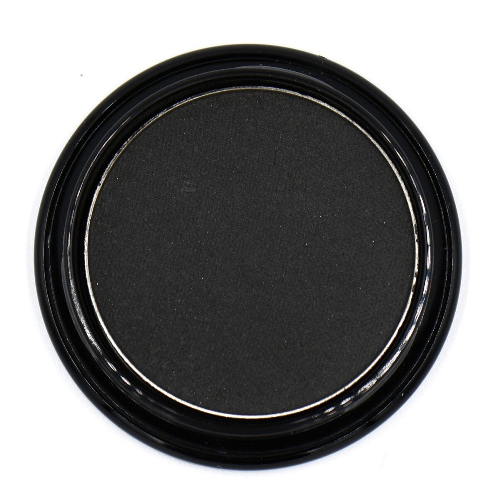 Pure Ziva Black Matte Opaque Smokey Eye Onyx Midnight Zero Jet Black Pressed Powder Single Vegan Eyeshadow; Talc, Paraben & Cruelty Free